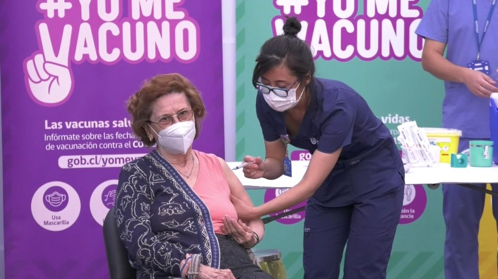 Chile alcanzó el 80,26% de la población vacunada con primera dosis