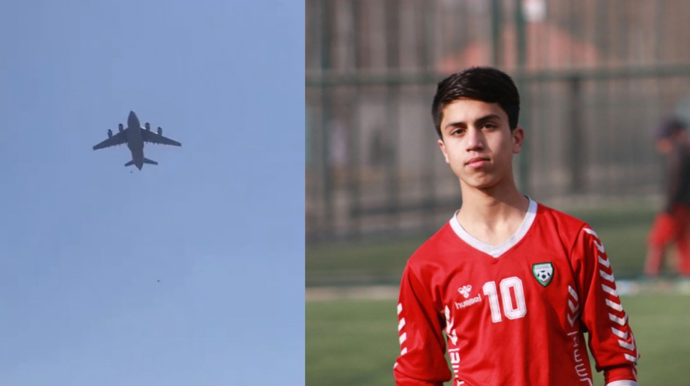 Confirman muerte de joven futbolista afgano intentando escapar de los talibanes: quedó atrapado en avión militar