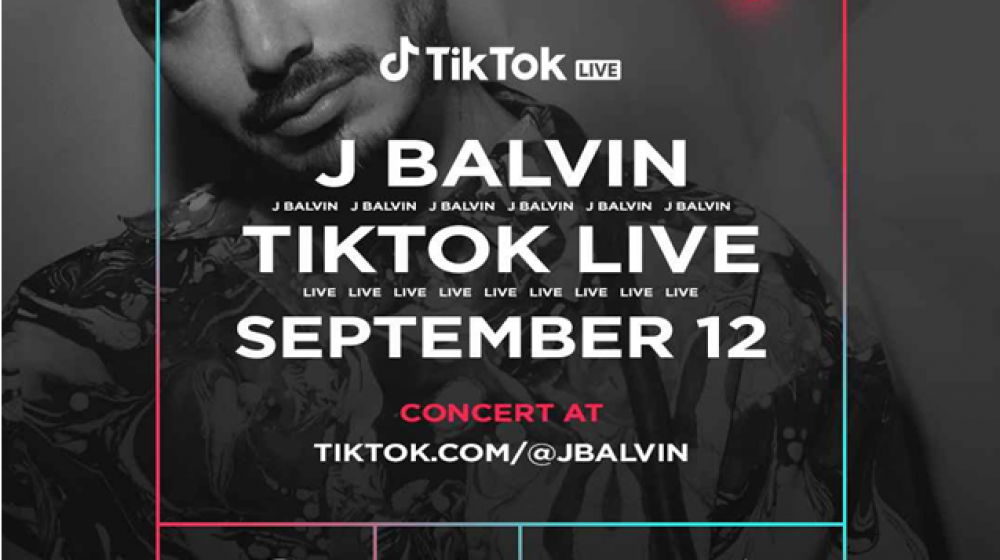 J Balvin se presenta en concierto de TikTok este 12 de septiembre
